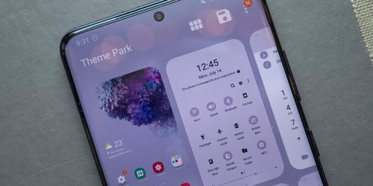 Samsung добавила эффект «жидкого стекла» в прошивку One UI