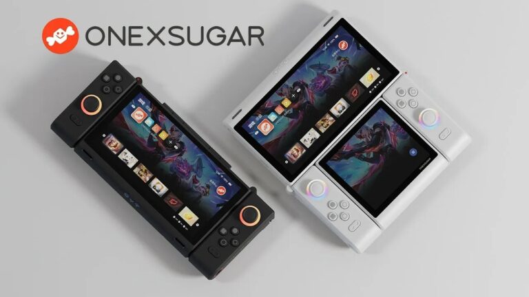OneXPlayer ONEXSUGAR — модульная портативная консоль с двумя OLED-экранами