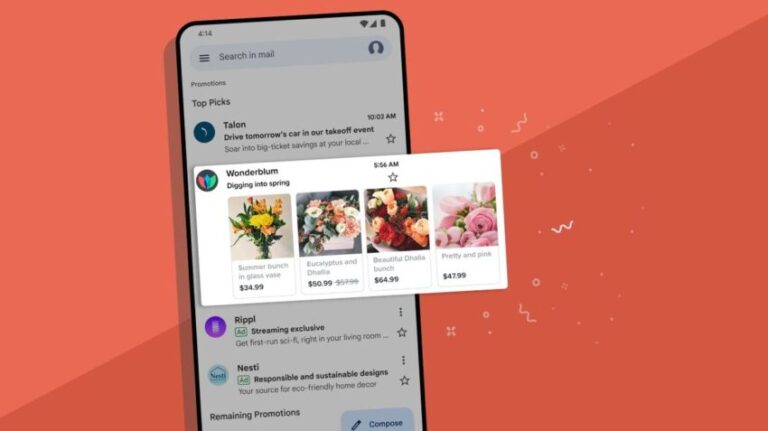 Google тестирует встроенный маркетплейс прямо в Gmail