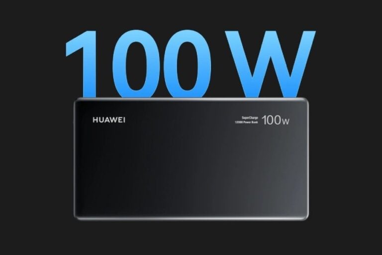 HUAWEI представила 100-ваттный пауэрбанк со встроенным кабелем