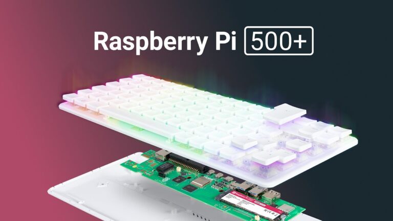 Raspberry Pi 500+: компьютер в формате клавиатуры за $200