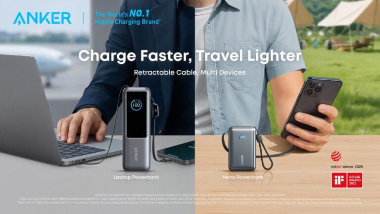 Anker представила три новых пауэрбанка для смартфонов и ноутбуков