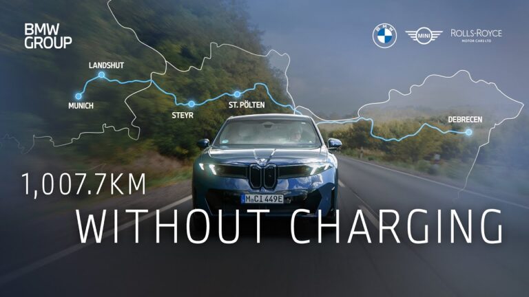 Электрический BMW iX3 проехал более 1000 км на одном заряде