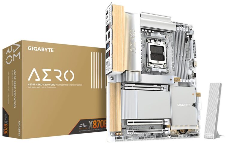 GIGABYTE представила первую материнскую плату с деревянными элементами