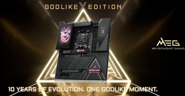 MSI выпустила коллекционную плату MEG X870E Godlike X Edition