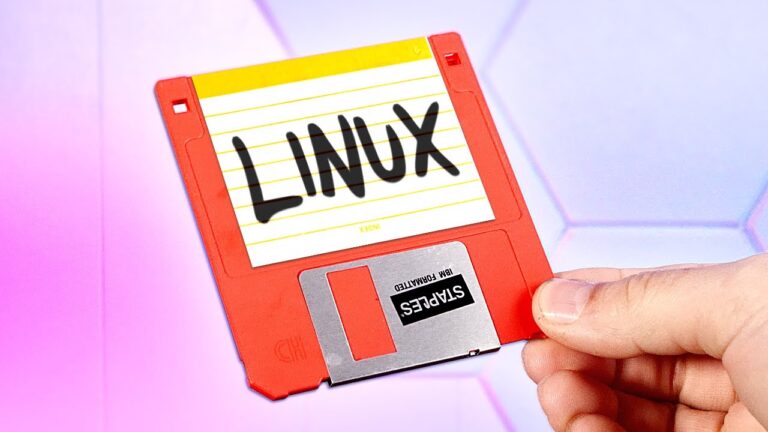 Современный дистрибутив Linux запустили с обычной дискеты на 1,44 МБ