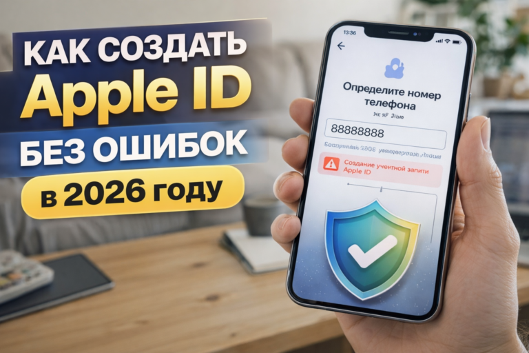 Как создать Apple ID без ошибок в 2026 году: полное руководство и решения распространённых проблем