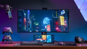 ASUS выпустила компактный игровой дисплей для стримеров и мониторинга ПК