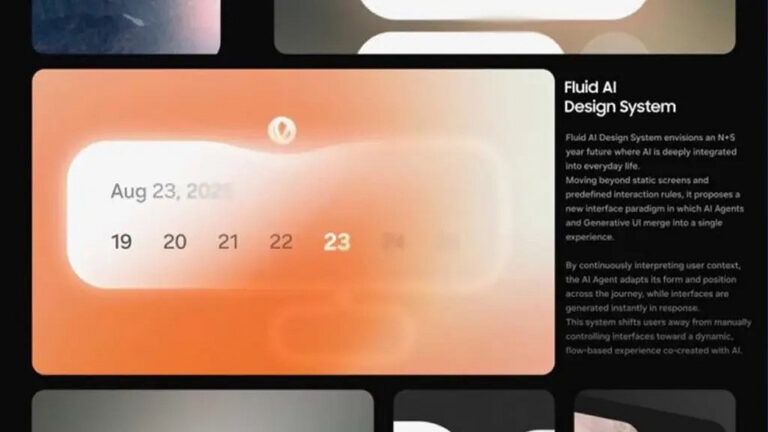 Samsung показала концепт Fluid AI — мобильный интерфейс, которым управляет искусственный интеллект